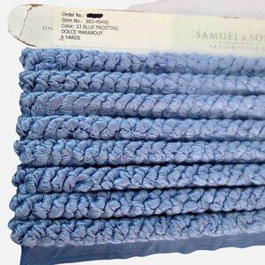 Samuel & Sons 6 Yard Dolce Marabout Trim Blue Frosting 13 Designer Passementerie